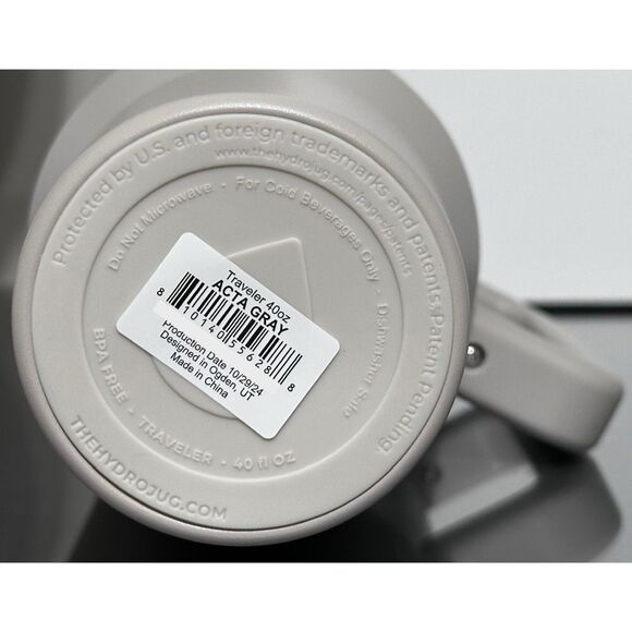 HydroJug X ACTA 40oz Traveler, GRAY - Picture 5 of 5